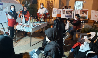 کارگاه آموزش پانسمان و بانداژ توسط کانون هلال احمر برگزار شد