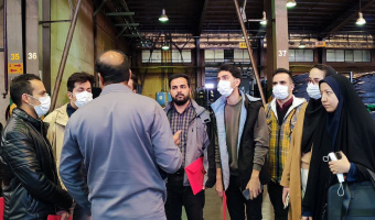 بازدید دانشجویان رشته مهندسی محیط زیست دانشگاه بیرجند از کارخانه کویر تایر