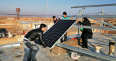 نصب دو نیروگاه خورشیدی خانگی توسط دانشجویان دانشکده فنی فردوس در روستای نیگنان بشرویه